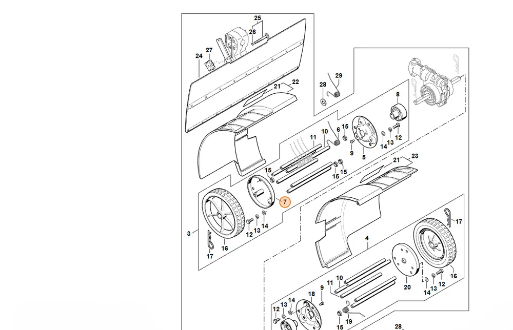 Nowość w sprzedaży | STIHL Kołnierz - prawa strona 4601 711 8901