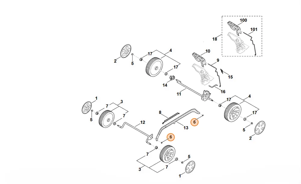 STIHL Podkładka zabezpieczająca 6 9460 624 4010 | Ulubieniec klientów