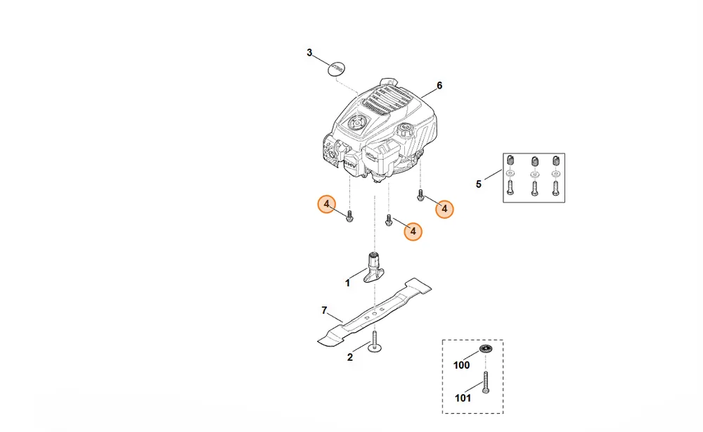 STIHL Śruba Samogwintująca 3/8"x1" 9039 488 9007 - Nowość w sklepie