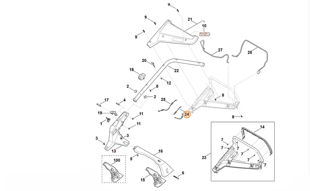 STIHL Cięgno linowe WB21 700 7500 | Ekstra rabat