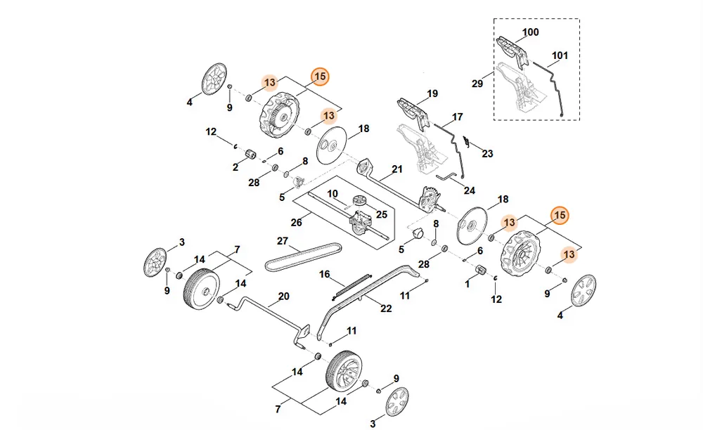 Ulubieniec klientów - STIHL Koło WA21 700 0405