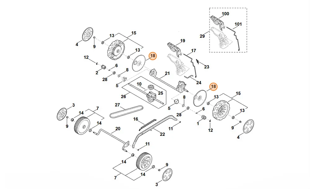 Nowość - STIHL Osłona WA21 704 3600