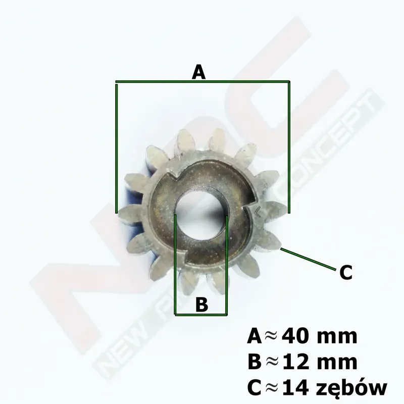 ZĘBATKA NAPĘDU L (14 zębów, na 1 klin) LS40-139-BR, LS1210, LS2040, LS1920, LS2200, LS50-1, LS-46-139L-S-L-JR, LS51-166L-HS-I-JR, LS42-123L-L-JR, LS46-144R-SE-JR, LS42-300BS-JR, LS42-127R-JR, LS42-123L-JR, LS46-450E-HSS-JR, LS51-166L-HSDS-JR - Szybka dostawa
