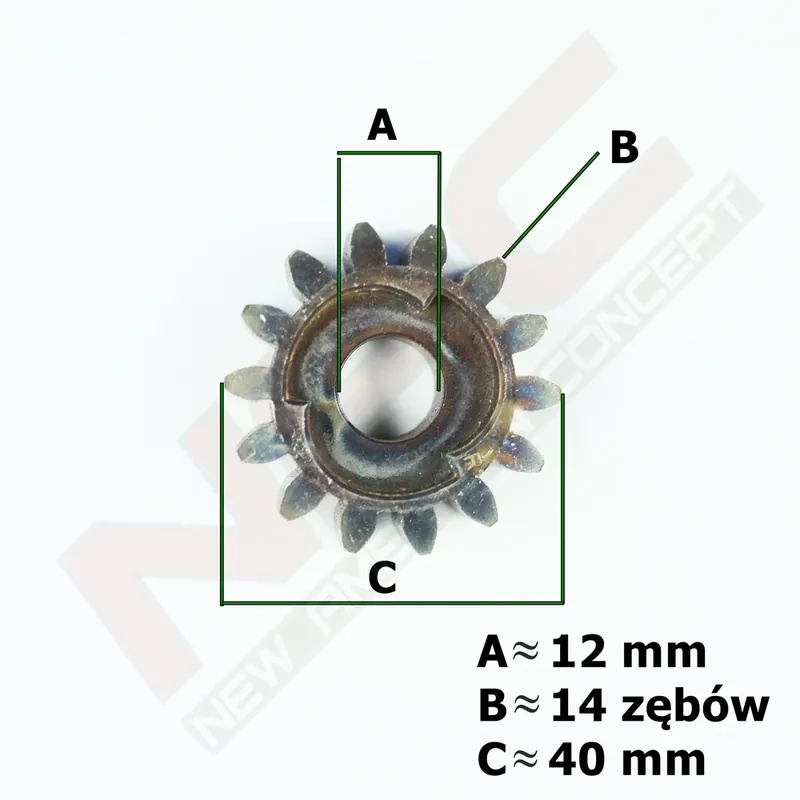 ZĘBATKA NAPĘDU R (14 zębów, na 1 klin) LS40-139-BR, LS1210, LS2040, LS1920, LS2200, LS50-1, LS-46-139L-S-L-JR, LS51-166L-HS-I-JR, LS42-123L-L-JR, LS46-144R-SE-JR, LS42-300BS-JR, LS42-127R-JR, LS42-123L-JR, LS46-450E-HSS-JR,LS51-166L-HSDS-JR - Dodaj do koszyka