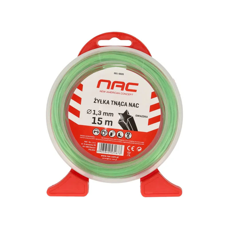 ŻYŁKA TNĄCA NAC gwiazdka 1,3mm x 15m zielona - Już w sprzedaży