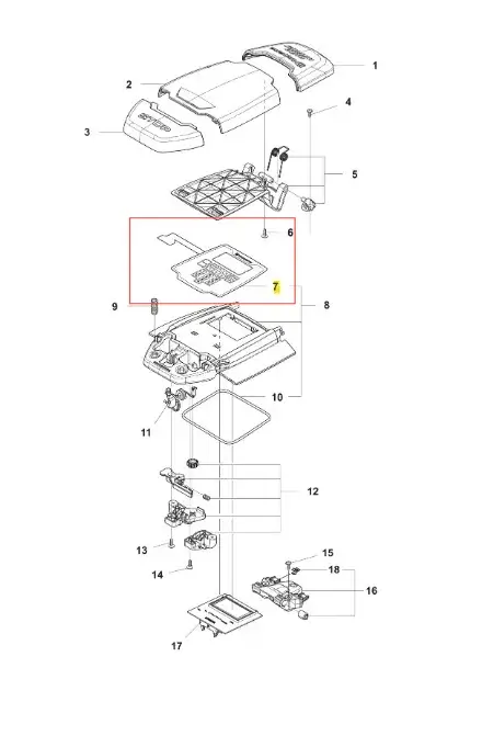 Klawiatura robota koszącego AUTOMOWER 540/560/580 EPOS Husqvarna - Hit