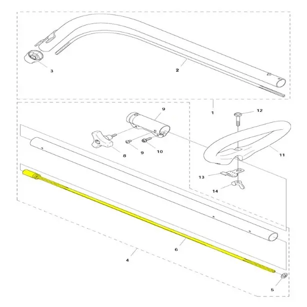 Kup teraz - Wał napędowy podkaszarki 122C Husqvarna