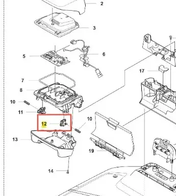 W sprzedaży | Klapa prawa robota koszącego Automower 310E NERA Husqvarna