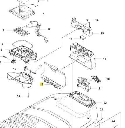 Przednia klapa stacji ładującej robota koszącego Automower 310E NERA Husqvarna - Top produkt