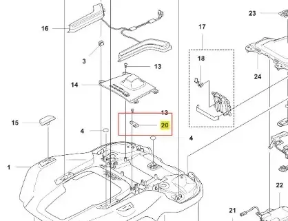 Wspornik obrotowy robota koszącego Automower 560 EPOS Husqvarna | Jakość premium
