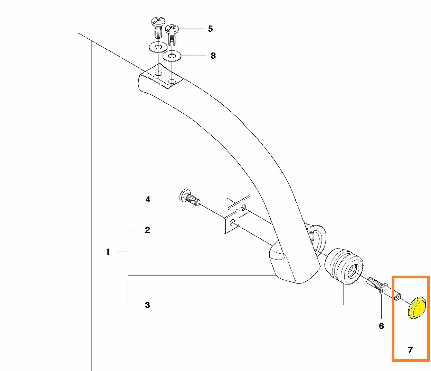 Zostało tylko kilka sztuk | Osłona amortyzatora pilarki T425 Husqvarna