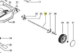 Trzonek kosiarki LB 146 Husqvarna | Szybka dostawa