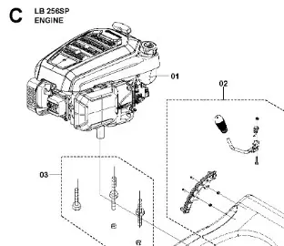 Wielka wyprzedaż - Silnik kosiarki LB 256SP Husqvarna