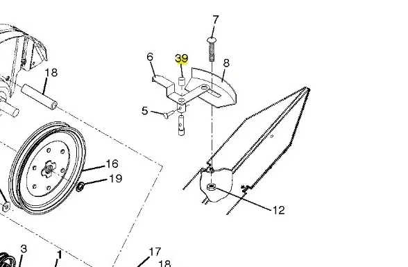 Korek tłoczka czarny kultywatora TR 530 Husqvarna - Produkt polecany
