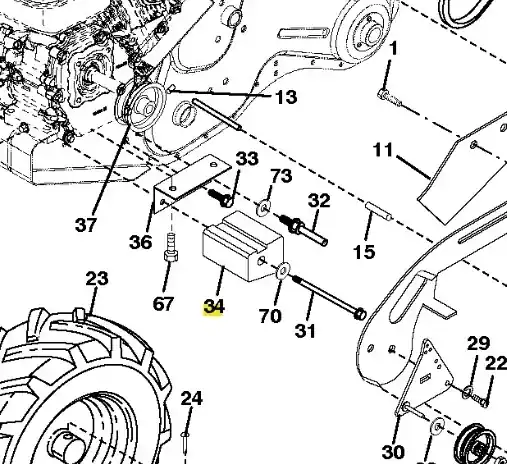 Profesjonalna jakość - Przeciwwaga lewa kultywatora TR 430 Husqvarna