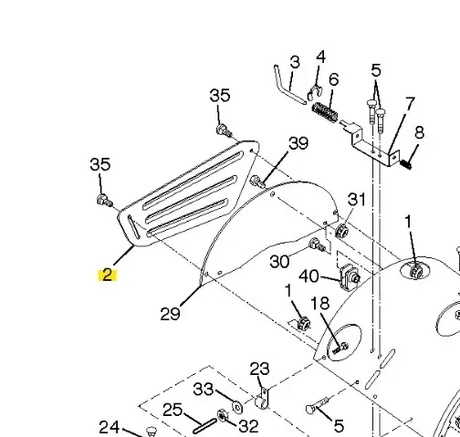 Osłona lewa kultywatora TR 430 Husqvarna - Okazja dnia