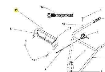 Końcówka serii | Nit kultywatora TR 348 Husqvarna