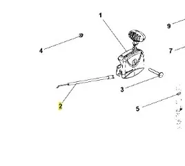 Linka przepustnicy kultywatora TR 348 Husqvarna - Oferta promocyjna