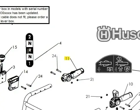 Cena obniżona - Sterowanie kultywatora TF 435P Husqvarna