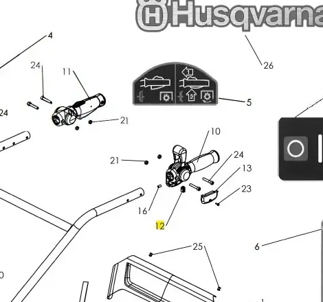 Stop kultywatora TF 435P Husqvarna | Nowość w sklepie