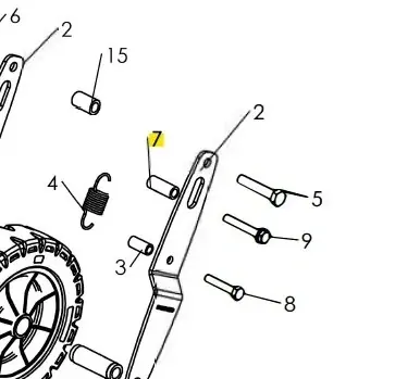 Wyprzedaż - Tulejka dystansowa kultywatora TF 435P Husqvarna