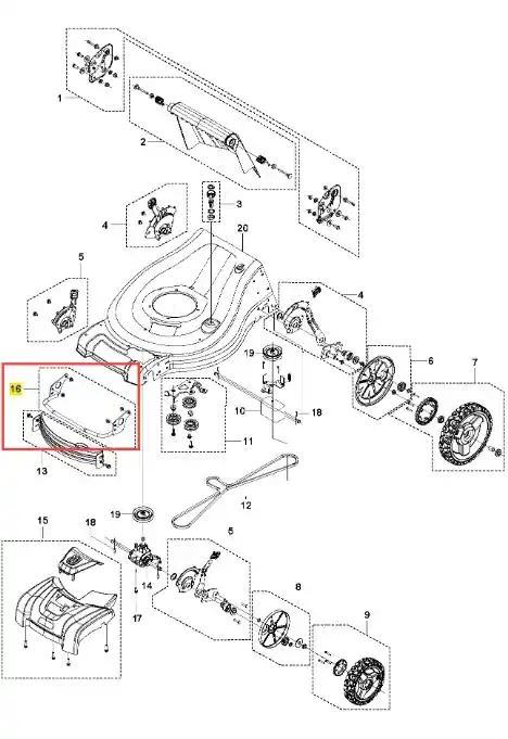 Zderzak kosiarki LC 353AWD Husqvarna - Cena obniżona