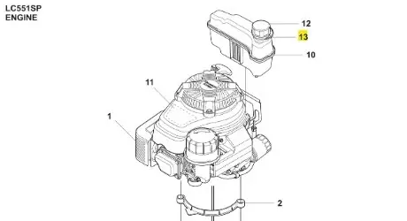 Uszczelka kosiarki LC 551SP Husqvarna | Duży rabat
