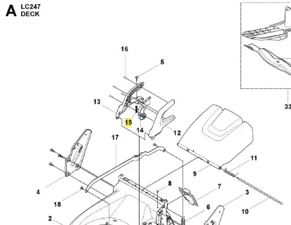 Przycisk kosiarki LC 247 Husqvarna | Super okazja