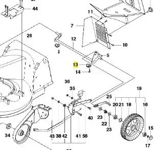 Najlepsza cena - Łożysko kosiarki WC 48S e Husqvarna
