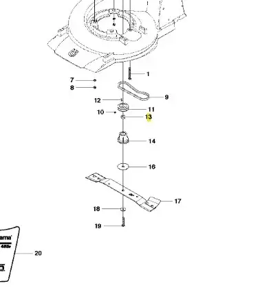 Nowy produkt - Tulejka kosiarki WC 48S e Husqvarna