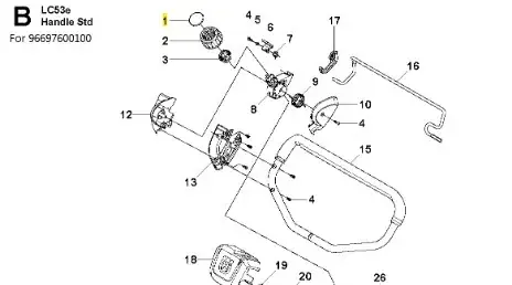 Pokrywa kosiarki LC 53 e Husqvarna - Końcówka zapasów