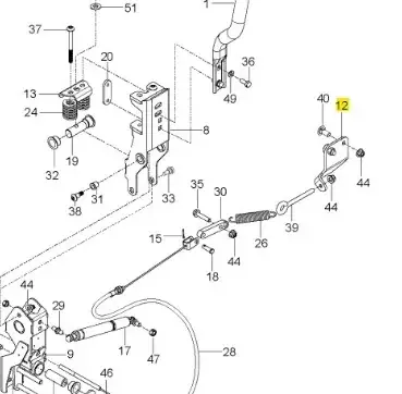 Uchwyt sprężyny, prawy kosiarki o zerowym promieniu skrętu Z560X Husqvarna | Nie czekaj