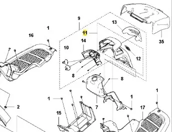 Osłona ridera RC318T Husqvarna - Dodaj do koszyka