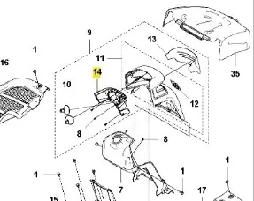 Ograniczona ilość | Osłona ridera RC318T Husqvarna