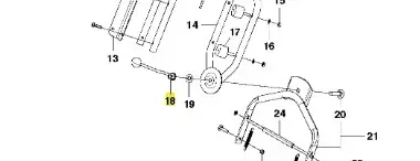 Dżwignia. kompl. kosiarki WB 53S e Husqvarna - Wysoka jakość