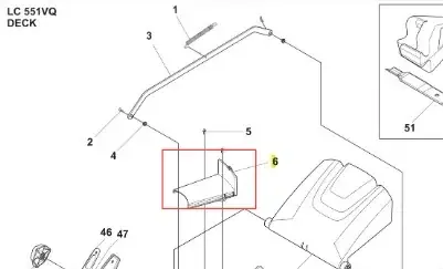 Osłona kosiarki LC 551VQ Husqvarna - Zniżka