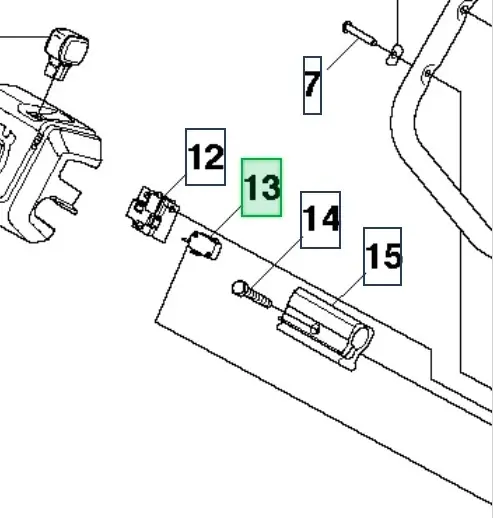 Mikroprzełącznik kosiarki LC 53E e Husqvarna - Premium
