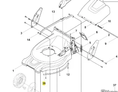 Płyta wzmacniająca kosiarki LC 353VE Husqvarna - Hit sprzedażowy