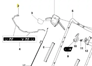 Pałąk bbc kosiarki LC 353VI Husqvarna | Cena obniżona