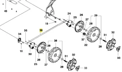 Drążek kosiarki LC 353VI Husqvarna | Od ręki