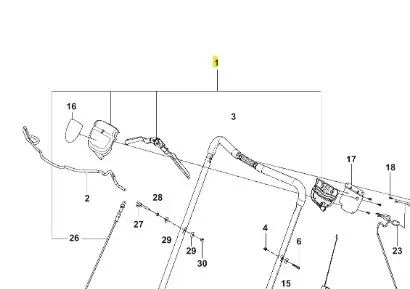 Uchwyt kosiarki LC 353VE Husqvarna - Superoferta