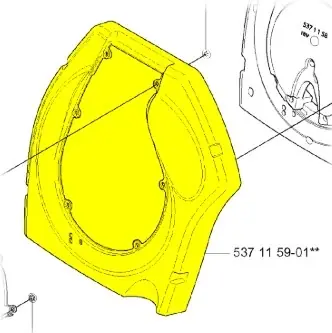 Pokrywa piasty dmuchawy 356BTx Husqvarna - Łatwe zamówienie