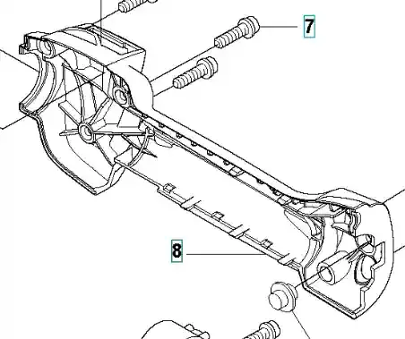 Połowa uchwytu (prawa) wykaszarki 333 RJ Husqvarna | Ostatnie dni promocji