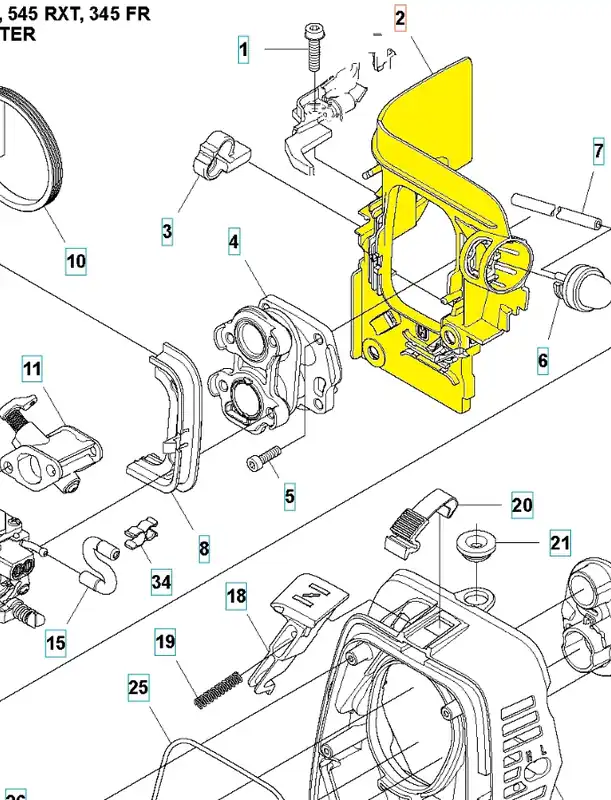 Przegroda izolacyjna wykaszarki 545RX/545FX Husqvarna | Ekspresowa dostawa