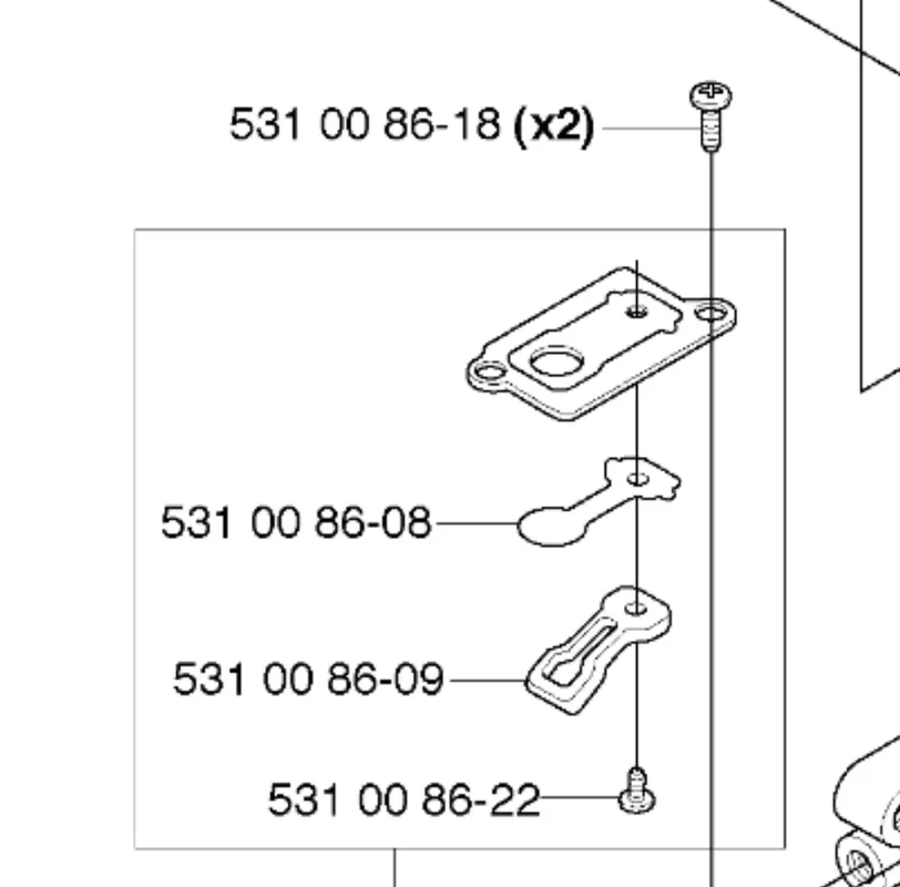 Skorzystaj teraz - śruba 4X8 wykaszarki Husqvarna 323RJ