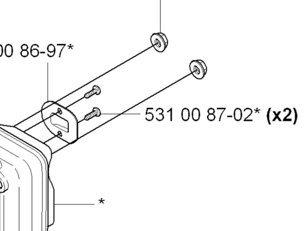 śruba 4X6 wykaszarki Husqvarna 324RX | Sprawdź teraz