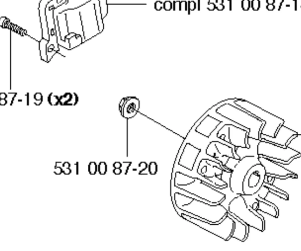 Nakrętka M7 wykaszarki 324RX Husqvarna - Hit
