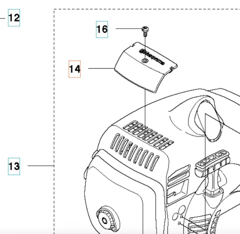 Wyprzedaż zapasów | Osłona zimowa wykaszarki 345Fxt Husqvarna