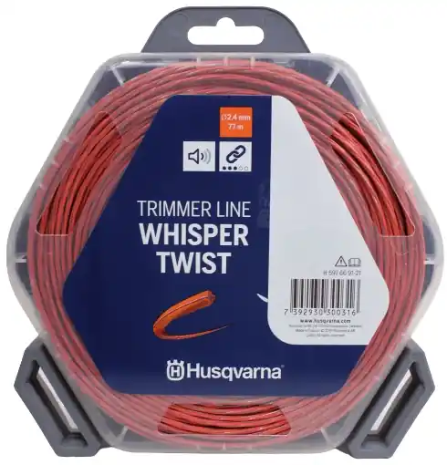 Linka/żyłka tnąca 2,4mmx77m Whisper Twist Husqvarna | Top produkt
