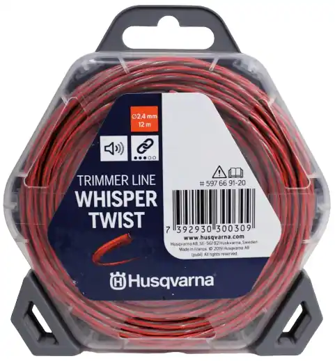 Końcówka serii - Linka/żyłka tnąca 2,4mmx12m Whisper Twist Husqvarna